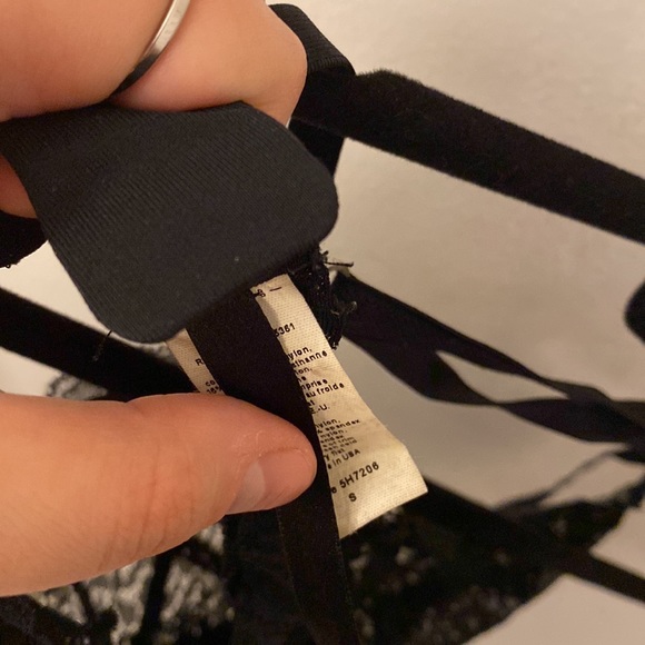 BLACK SEXY LACE STRAPPY STRAP BRALETTE - Picture 4 of 5